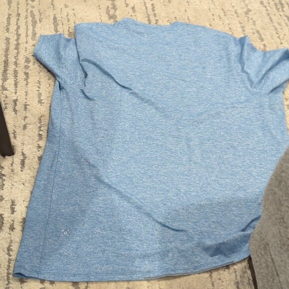 Lululemon Drysense Mesh Short Sleeve Heathered Poseidon - Picture 6 of 11